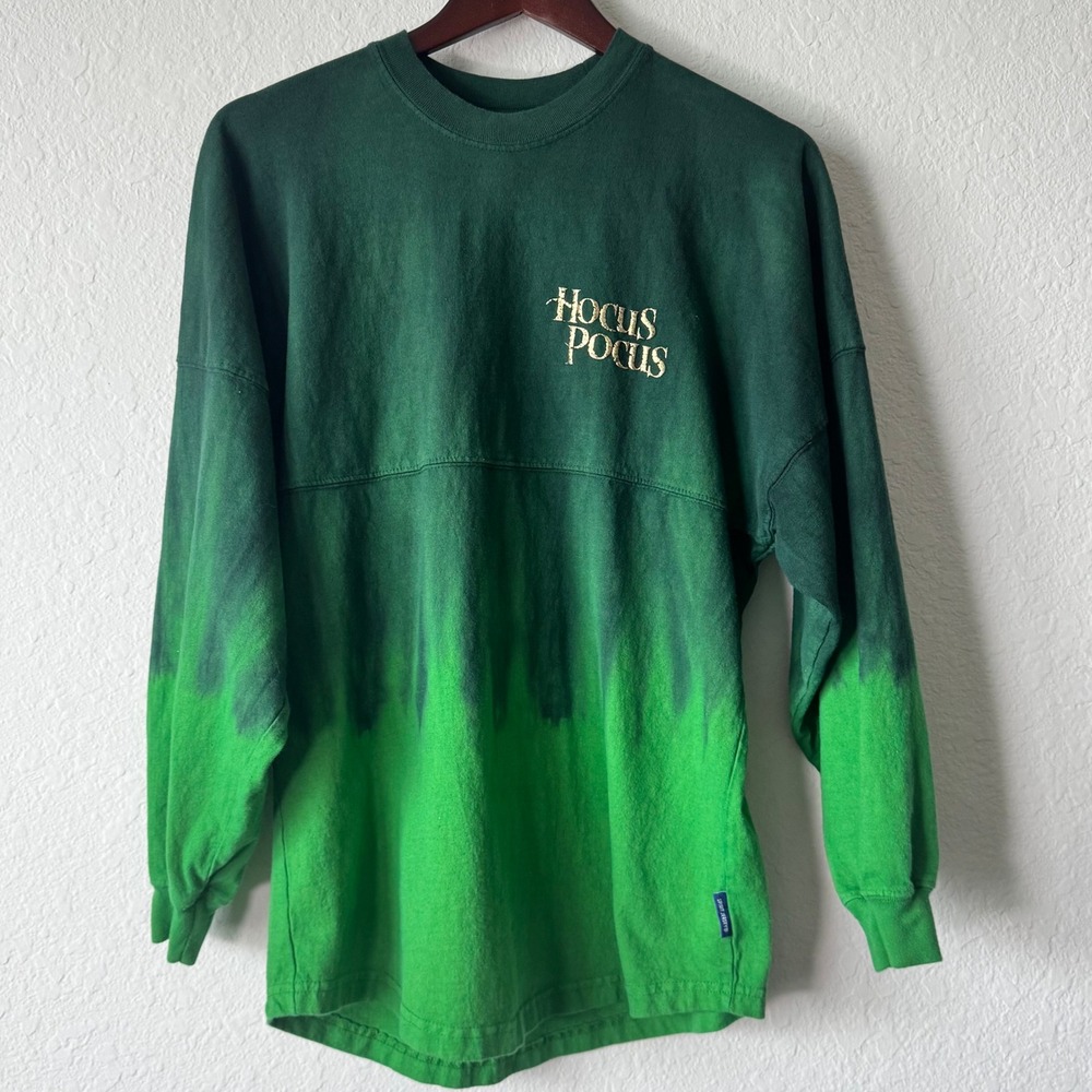 Disney Hocus Pocus‎ Spirit Jersey L/S Green Ombre Sanderson Sisters XS Halloween